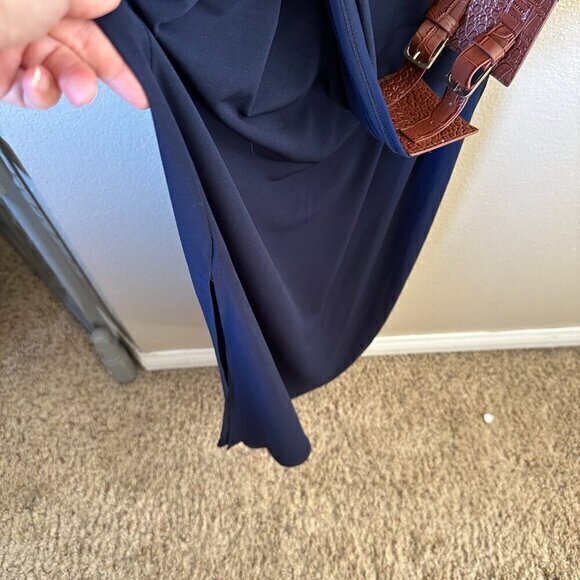 New York & Co Navy Blue‎ Long Dress   Size Medium - Picture 3 of 9